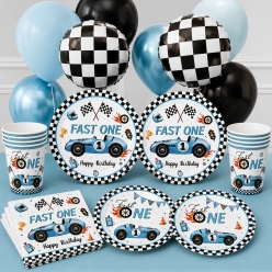 *Racing Fast ONE 1st Birthday Party Kit for 10